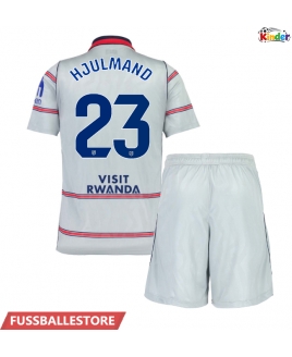 Günstige Atletico Madrid Morten Hjulmand #23 3rd trikot Kinder 2026-27 Kurzarm (+ Kurze Hosen)